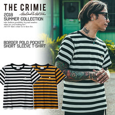 CRIMIE BORDER POLO POCKET SHORT SLEEVE T-SHIRT C1H3-CS06画像
