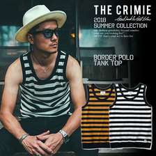CRIMIE BORDER POLO TANK TOP C1H3-CS07画像