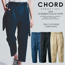 CHORD NUMBER EIGHT TWO TUCK WIDE CHINO PANT N8M1H3-PT06画像