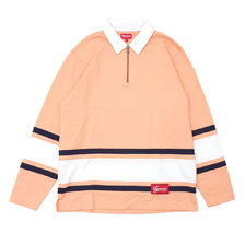Supreme Half Zip Rugby PEACH画像