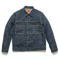 ONI DENIM 17oz Green Cast &ldquo;鬼斑燃(Ki-Han-Nen)&rdquo; 2nd Type Denim Jacket ONI-02516P-GCKHN画像