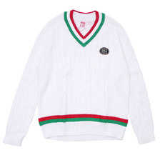 Supreme × LACOSTE Tennis Sweater WHITE画像
