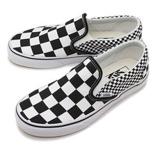 VANS MIX CHECKER CLASSIC SLIP-ON BLACK/T.WHITE VN0A38F7Q9B画像
