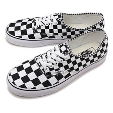 VANS MIX CHECKER AUTHENTIC BLACK/T.WHITE VN0A38EMQ9B画像