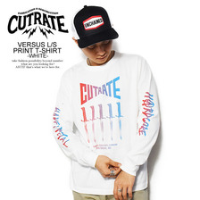 CUTRATE VERSUS L/S PRINT T-SHIRT -WHITE-画像