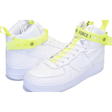 NIKE AIR FORCE 1 HIGH 07 QS "VIP" MAGIC STICK white/white-volt-black 573967-101画像