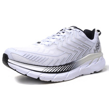 HOKA ONE ONE CLIFTON 4 L.GRY/SLV/WHT/BLK 1016723WBLC画像