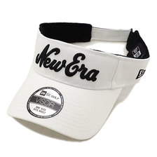 NEW ERA GOLF SUN VISOR ウォッシュブル ストレッチコットン ホワイト 11557044画像