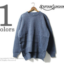 Kaptain Sunshine CREWNECK LONG SLEEVED PULLOVER KNIT BLUE KS8SKN01画像
