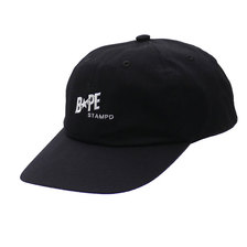 A BATHING APE BAPE STAMPD PANEL CAP BLACK 1D73-180-917画像