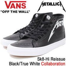 VANS &times; METALLICA Sk8-Hi Reissue Black/True White VN-0A2XSBPZJ画像