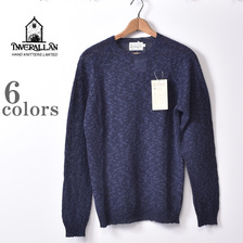 INVERALLAN CREW NECK LINEN COTTON SWEATER画像