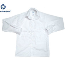 POST OVERALLS #1231L TOWN & COUNTRY COTTON BROADCLOTH SHIRTS white画像