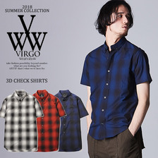 VIRGO 3D check shirt VG-SH-184画像