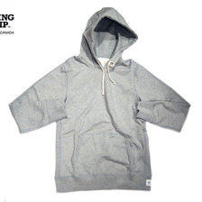 REIGNING CHAMP #3206 MIDWEIGHT TERRY PULLOVER HOODY heather grey画像
