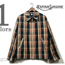 Kaptain Sunshine MULTICOLORED CHECK DRIZZLER JACKET KS8SJK08画像