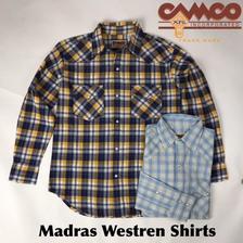 CAMCO 長袖 マドラスウエスタンシャツ画像