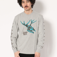 Schott LONG SLEEVE T-SHIRT DEER SKULL 3173068画像