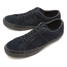 CONVERSE STAR&BARS SUEDE MN BLACK/BLACK 32350421画像