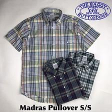 THE BAGGY 半袖 マドラスチェック プルオーバーシャツ画像