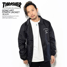 THRASHER GONZ ART COACH JACKET -BLACK- TH8928C画像