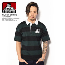 BEN DAVIS RUGBY SHIRTS -D.GREEN- C-8580009画像