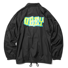 OBEY CLASSIC COACHES JACKET "BETTER DAYS" (BLACK)画像