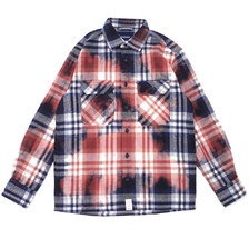 DESCENDANT MOSS/CHECK LS SHIRT NAVY 181WVDS-SHM02画像