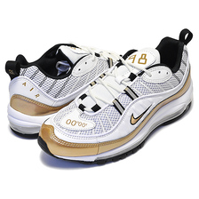 NIKE AIR MAX 98 GMT UK summit white/metallic gold AJ6302-100画像