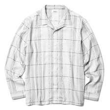 RADIALL ROCK STEADY - OPEN COLLARED SHIRT L/S (SNOW WHITE)画像