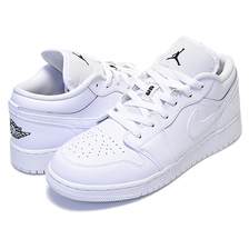 NIKE AIR JORDAN 1 LOW BG white/black-white 553560-101画像
