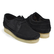 Clarks WEAVER BLACK SUEDE (WOMENS) 26122847画像