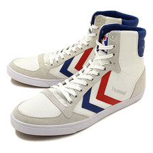 hummel SLIMMER STADIL CANVAS HIGH WHITE/RED/BLUE HM63111K-9228画像