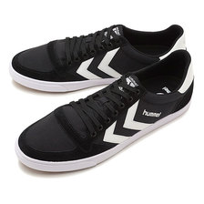 hummel SLIMMER STADIL CANVAS LOW BLACK/WHITE HM63112K-2114画像