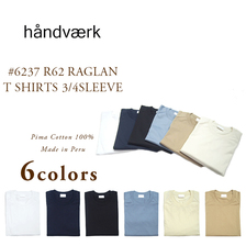 handvaerk #6237 R62 RAGLAN T SHIRTS 3/4SLEEVE画像