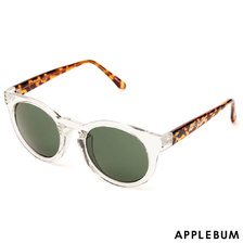 APPLEBUM Round Midnight Sunglass CLEAR画像