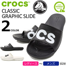crocs CLASSIC GRAPHIC SLIDE 204465画像
