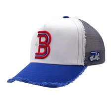 YOSHINORI KOTAKE DESIGN &times; BEAMS GOLF B LOGO MESH CAP BLUE画像