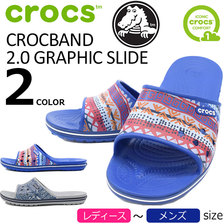 crocs CROCBAND 2.0 GRAPHIC SLIDE 204803画像