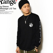 range rg Sleeve Message L/S Tee -BLACK- RG18SP-LS01B画像