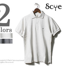 SCYE BASICS 六口鹿の子 TOP杢 ポロシャツ 5118-21594画像