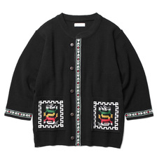 RADIALL COSMIC GIPSY - NO COLLARED SWEATER M/S (BLACK)画像