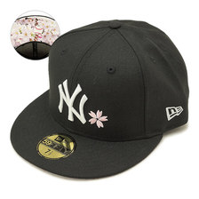 NEW ERA 59FIFTY 桜 さくら ニューヨーク・ヤンキース ブラック プリントアンダーバイザー 11589154画像