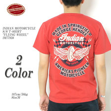 INDIAN MOTORCYCLE S/S T-SHIRT "FLYING WHEEL" IM77958画像