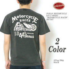 INDIAN MOTORCYCLE S/S T-SHIRT "MOTORCYCLE RACES" IM77957画像