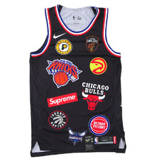 NIKE × Supreme NBA Teams Authentic Jersey BLACK画像