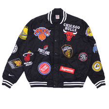 NIKE &times; Supreme NBA Teams Warm-Up Jacket BLACK画像