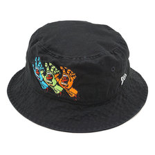 NEW ERA バケット01 Santa Cruz サンタクルーズ 3スクリーミングハンド ブラック 11557935画像