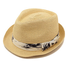 NEW ERA The Trilby トリルビー アロハB/W ナチュラルペーパーロープ ホワイトアロハバンド 11556919画像