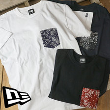 NEW ERA SS COTTON POCKET TEE PAISLEY 11556810/11556809/11556811画像